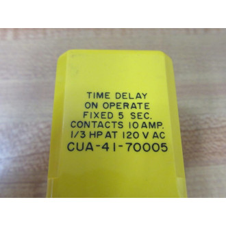 AMF Potter & Brumfield CUA-41-70005 Time Delay Relay CUA4170005 - Used