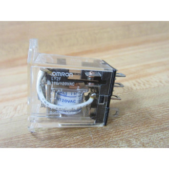 Omron LY2F-110120V AC Relay LY2F-110-120VAC - Used