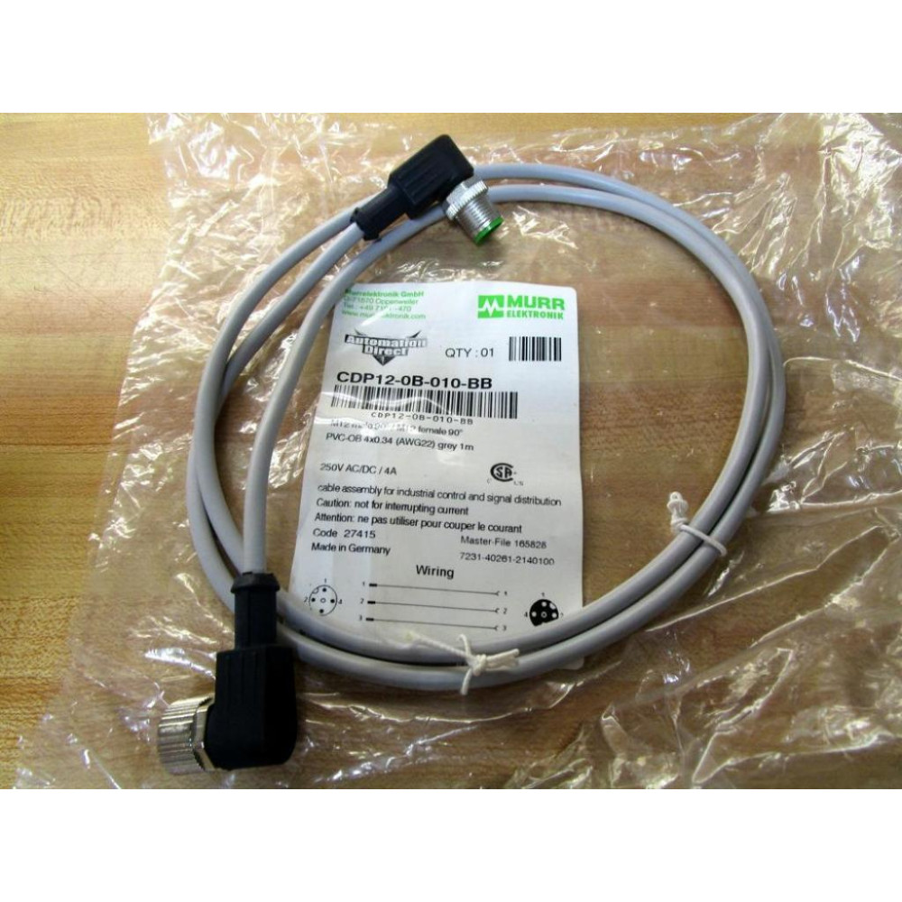 Automation Direct CDP12-0B-010-BB Cable CDP120B010BB (Pack of 5) Automation Direct CDP12-0B-010-BB Cable CDP120B010BB (Pack of 5)