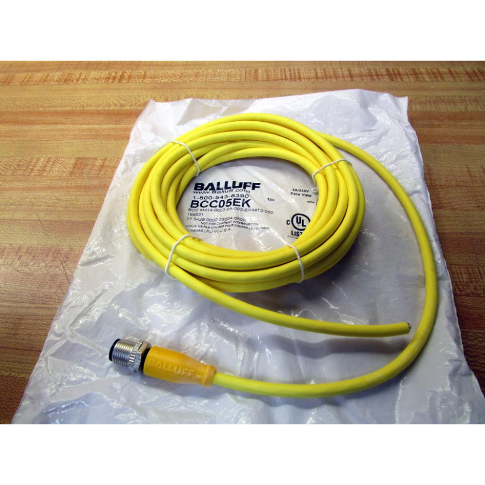 Balluff BCC05EK Cable BCC M414-0000-2A-003-EX44T2-050 Balluff BCC05EK Cable BCC M414-0000-2A-003-EX44T2-050