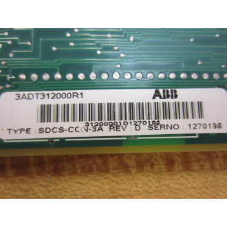 ABB 3ADT312000R1 Circuit Board SDCS-CON-3A - Used