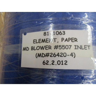 MD Blowers 81-1063 Paper Filter Element 5507 26420-4 62.2.012