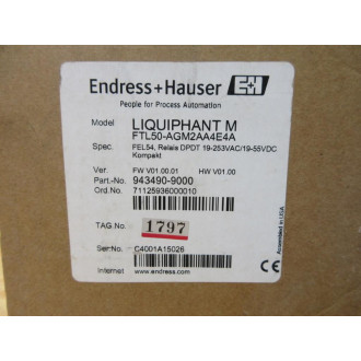 Endress + Hauser FTL50-AGM2AA4E4A Liquiphant M Level Sensor