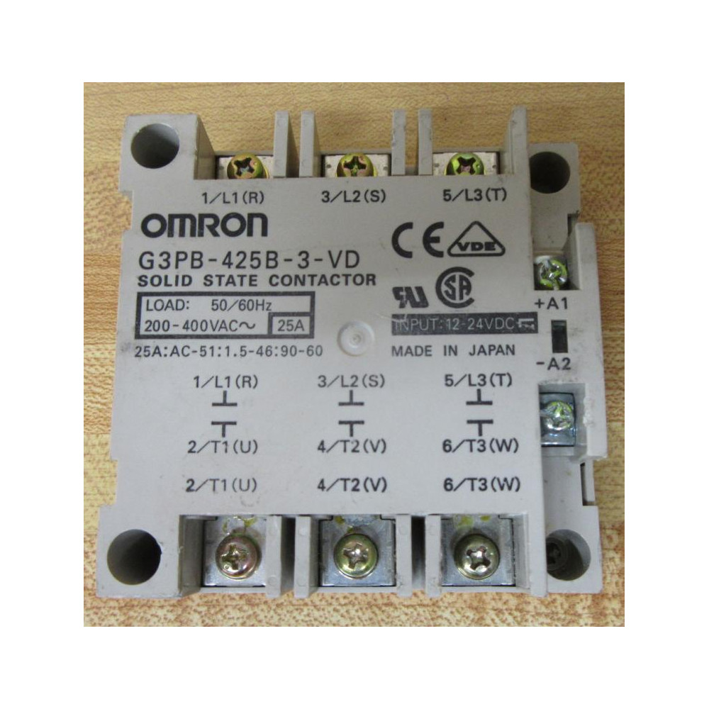 Omron G3PB-425B-3-VD Contactor G3PB425B3VD - Used Omron G3PB-425B-3-VD Contactor G3PB425B3VD - Used