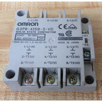 Omron G3PB-425B-3-VD Contactor G3PB425B3VD - Used