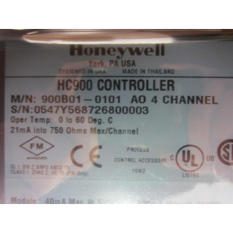 Honeywell 900B01-0101 HC900 4-Pt.Analog Output Module 900B010101 - New No Box