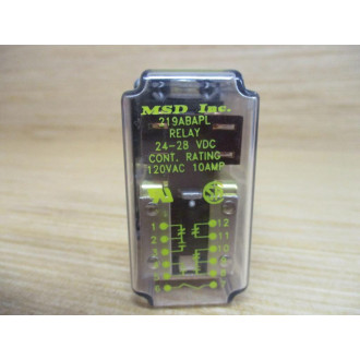 MSD 219ABAPL 24-28VDC Magnecraft Struthers Dunn Relay - New No Box