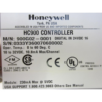 Honeywell 900G02-0001 HC900 Digital Input Module 900G020001 - New No Box