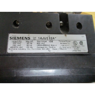 Siemens 14JU+32A* Starter 14JU32A Chipped, WO Contacts - New No Box
