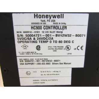 Honeywell 900R12-0101 HC900 Controller 12 IO Slot Rack 900R120101 - Used Honeywell 900R12-0101 HC900 Controller 12 IO Slot Rack 900R120101 - Used