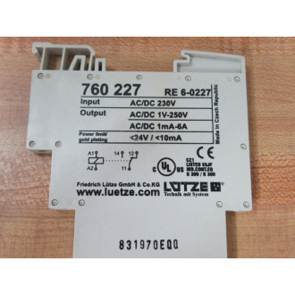 Lutze 760-227 Relay Modules RE 6-0227 (Pack of 4)