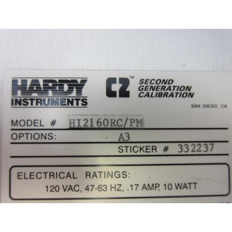 Hardy HI2160RCPM WaverSaver Rate Controller HI2160RC Enclosure wKeypad - Used