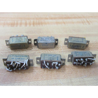 CP Clare HF1208D01 Blue Bead Relay 3310302-2 (Pack of 6) - Used