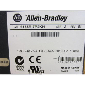 Allen Bradley 6155R-7P2KH VersaView 700R Industrial PC Enclosure Only - Used