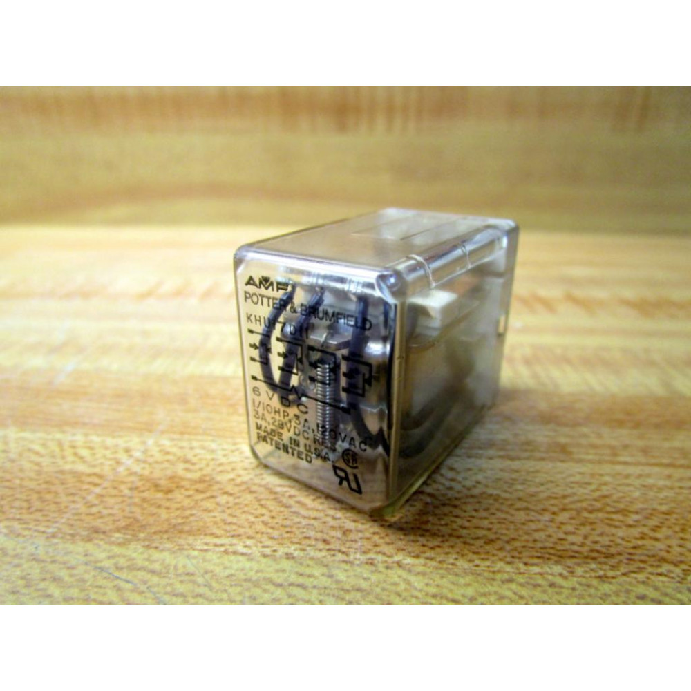 AMF Potter & Brumfield KHU17D11-6V DC Relay KHU17D11-6VDC - New No Box