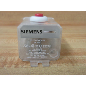 Siemens 3TX7113-4DC03 Relay 3TX71134DC03 - Used