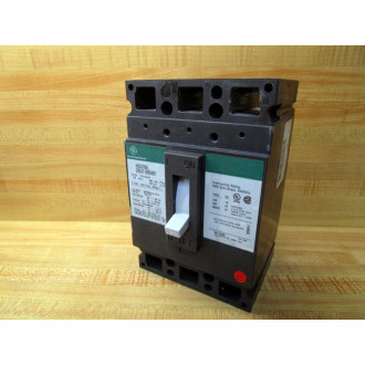 General Electric TED134125 Industrial Circuit Breaker Cracked Housing - Used
