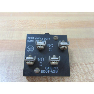 Allen Bradley 800T-A2B Push Button 800TA2B Contact Only - New No Box