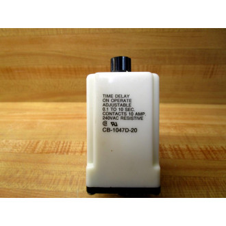 AMF Potter & Brumfield CB-1047D-20 Time Delay Relay CB1047D20 White - New No Box