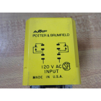 AMF Potter & Brumfield CUA-41-70005 Relay CUA-41-70005-120V AC Chip - Used AMF Potter & Brumfield CUA-41-70005 Relay CUA-41-70005-120V AC Chip - Used