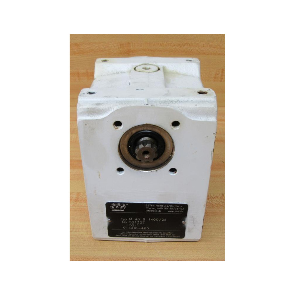 ZAE 521327 Worm Gear Unit - Used ZAE 521327 Worm Gear Unit - Used