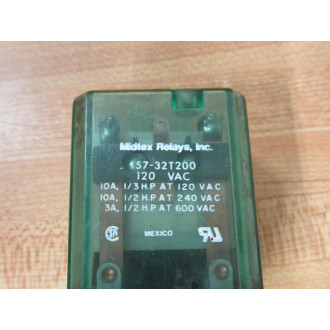 Midtex 157-32T200-120VAC Relay 15732T200 (Pack of 2) - Used