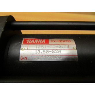 Hanna T751-CC-2.00 13.50-S2A Air Cylinder T751-CC-2.00 - New No Box