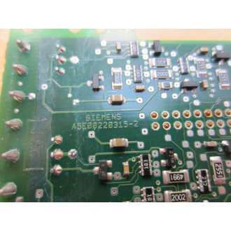 Siemens A5E00220315-2 Circuit Board A5E002203152 - Used