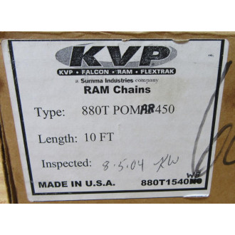 KVP 880T POM AR 450 Chain 4-12" Wide 10' Long