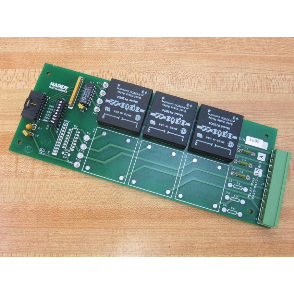 Hardy 0535-0417-02 Relay PWA Board 0535041702 - Used