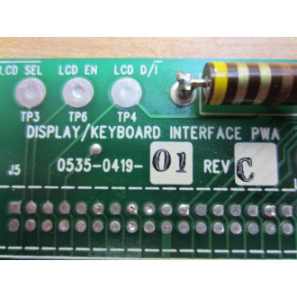 Hardy 0535-0419-01 DisplayKeyboard Interface PWA 0535041901 - Used