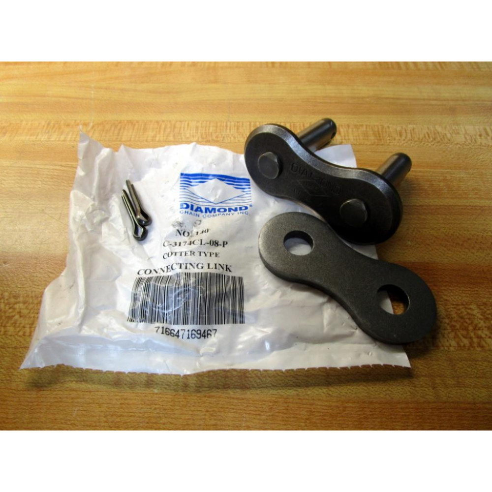 Diamond Chain Company C-3174CL-08-P Connecting Link 140 Diamond Chain Company C-3174CL-08-P Connecting Link 140