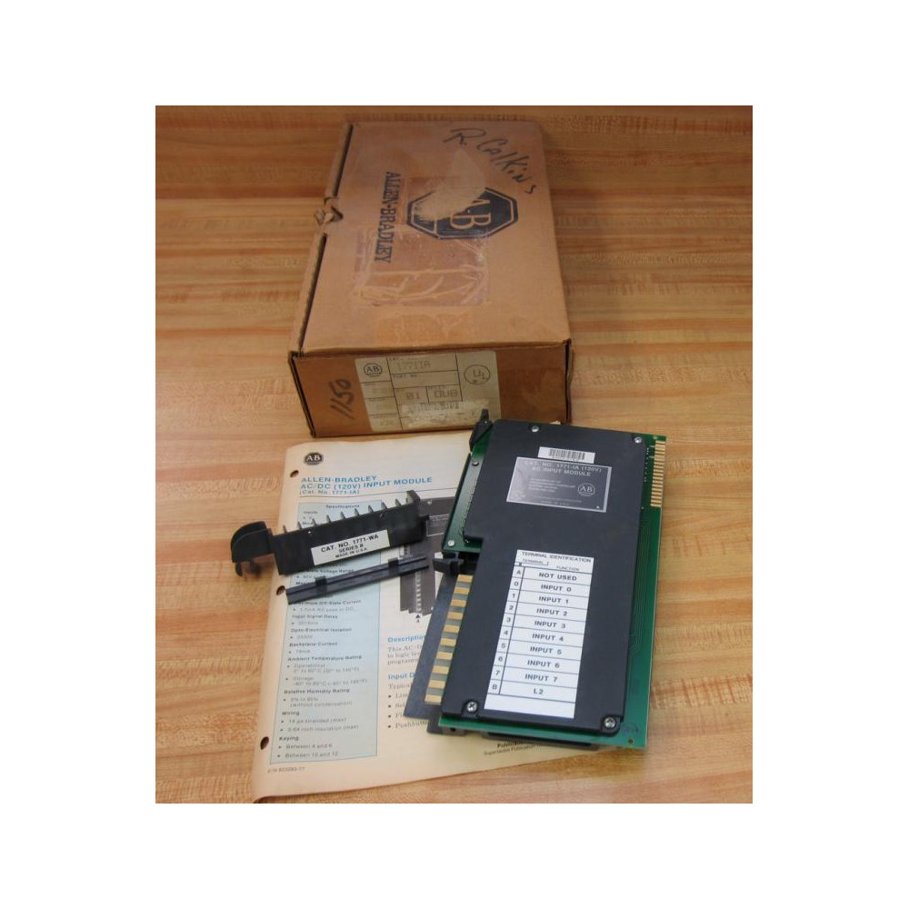Allen Bradley 1771-IA Module 1771-1A WWiring Arm Allen Bradley 1771-IA Module 1771-1A WWiring Arm