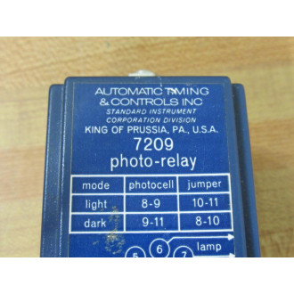 Automatic Timing & Controls 7209A1Q1X Photo-Relay 7209AIQIX - New No Box