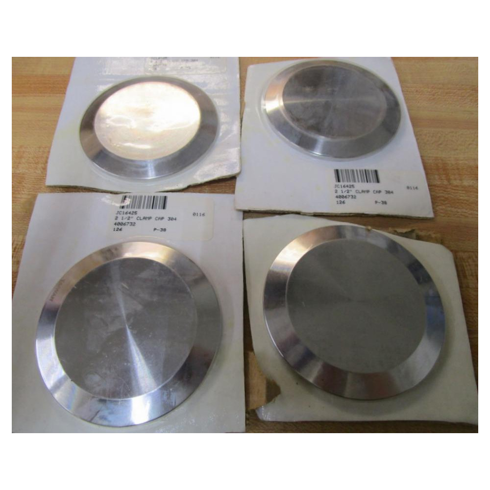 Tri-Clover JC16425 Clamp Cap 2-12" (Pack of 4)