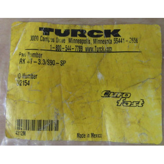 Turck RK-4T-3.3S90-SP Cable RK4T33S90SP
