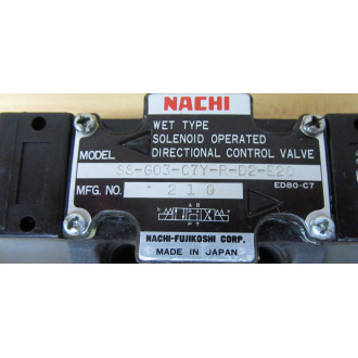 Nachi SS-G03-C7Y-R-D2-E20 Valve SSG03C7YRD2E20 - Used