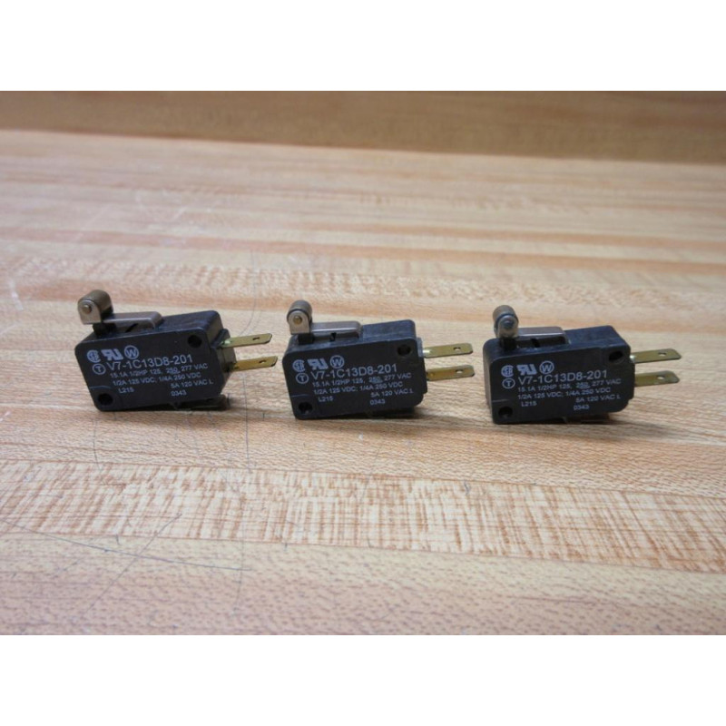 Micro Switch V7-1C13D8-201 Shutter Limit Switch (Pack of 3) - New No Box