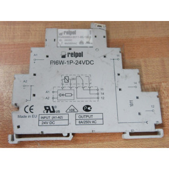Relpol PI6W-1P-24VDC Relay PI6W1P24VDC - Used