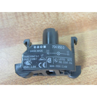 EAO 704.950.0 Lamp Socket 7049500 250V  2.6W (Pack of 2) - New No Box