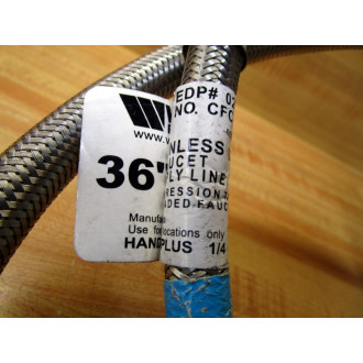 Watts CFC-S-CF 36" Faucet Supply Line CFCSCF - New No Box