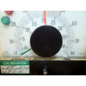 West 1412-0 Temperature Control 14120 Missing KnobCracked Faceplate - Used