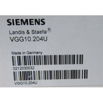 Siemens VGG10.204U Valve Assy VGG10204U