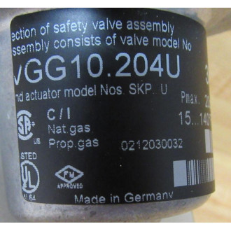 Siemens VGG10.204U Valve Assy VGG10204U