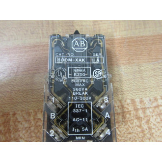 Allen Bradley 800M-XAK Contact Block 800MXAK (Pack of 3) - New No Box