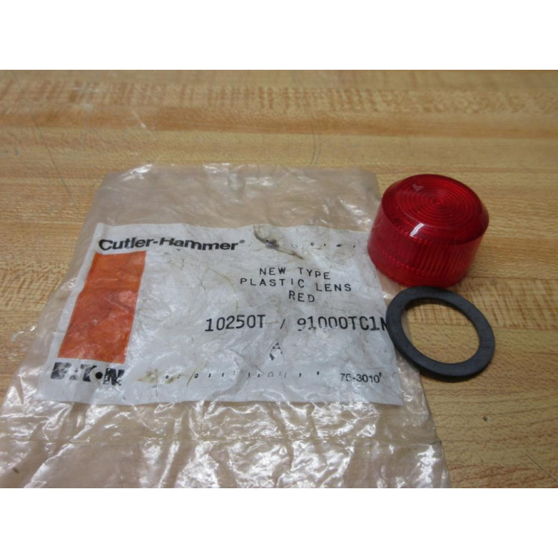 Cutler Hammer 10250TC1N Red Push Button Lens