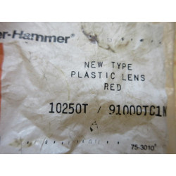 Cutler Hammer 10250TC1N Red Push Button Lens