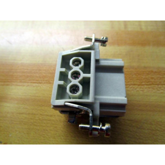 Harting HAN 6 E-F Connector HAN6EF (Pack of 3) - New No Box Harting HAN 6 E-F Connector HAN6EF (Pack of 3) - New No Box