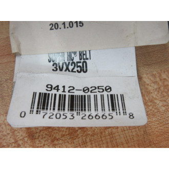 Gates 3VX250 Super HC Belt 9412-0250