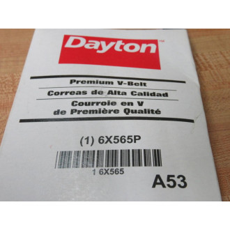 Dayton 6X56P A53 V-Belt 6X565
